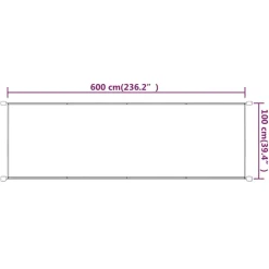 Pystymarkiisi 60-180 x 600-1200cm, Oxford-kangas, eri kokoja ja värejä