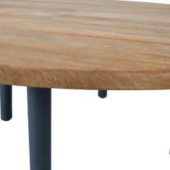 Pöytä Home4You MARLINE Ø160xK76 cm, tiikki, ruskea
