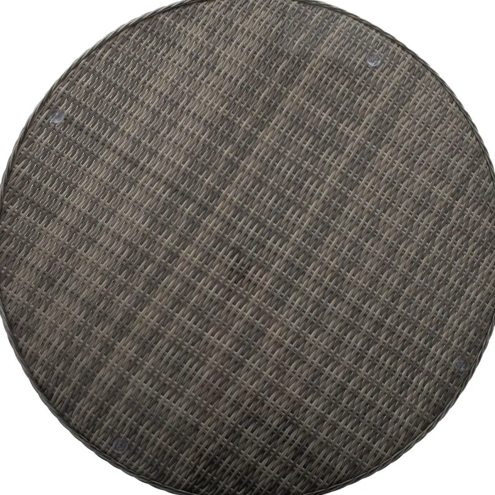 Pöytä Home4You TRENTO Ø110xK73,5 cm, vaaleanharmaa