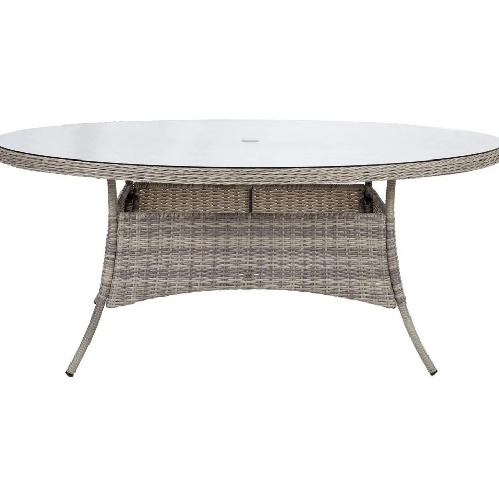 Pöytä Home4You TRENTO 180x100xK75 cm, vaaleanharmaa