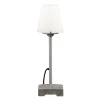 Pöytä-/lattiavalaisin Konstsmide Lucca 453-300 Ø 180x590 mm harmaa/opaali