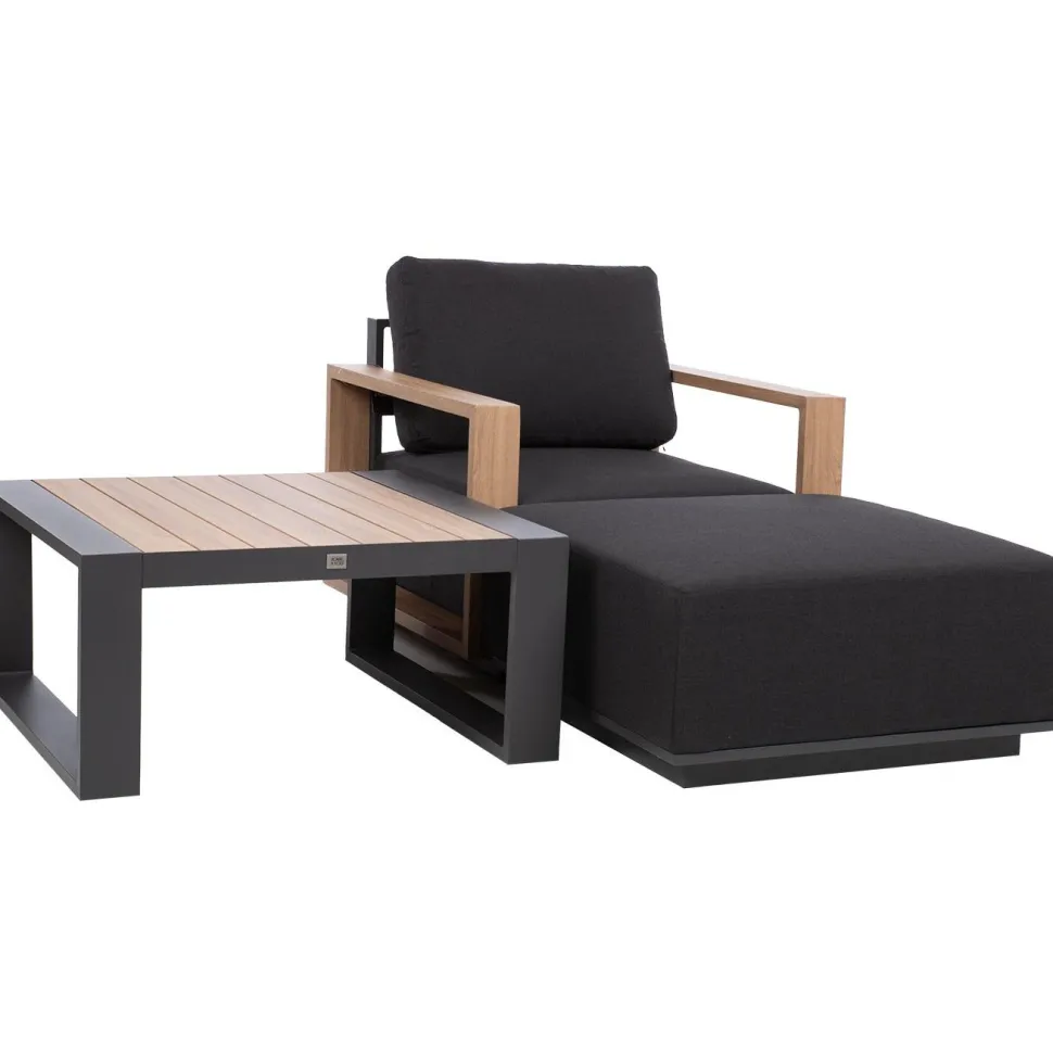 Rahi Home4You FULLER 83x83xK42 cm, tummanharmaa