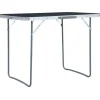 Retkipöytä 120x60cm, alumiini, harmaa