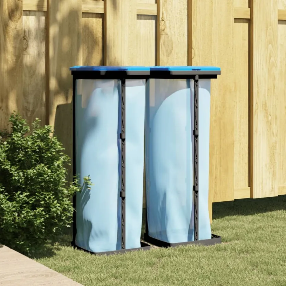 Roskapussipidikkeet 2 kpl sinimusta 120 l PP