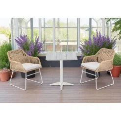 Ruokailuryhmä Baltic Garden Palermo pöytä, 70 cm, 2 kpl Seville tuolia