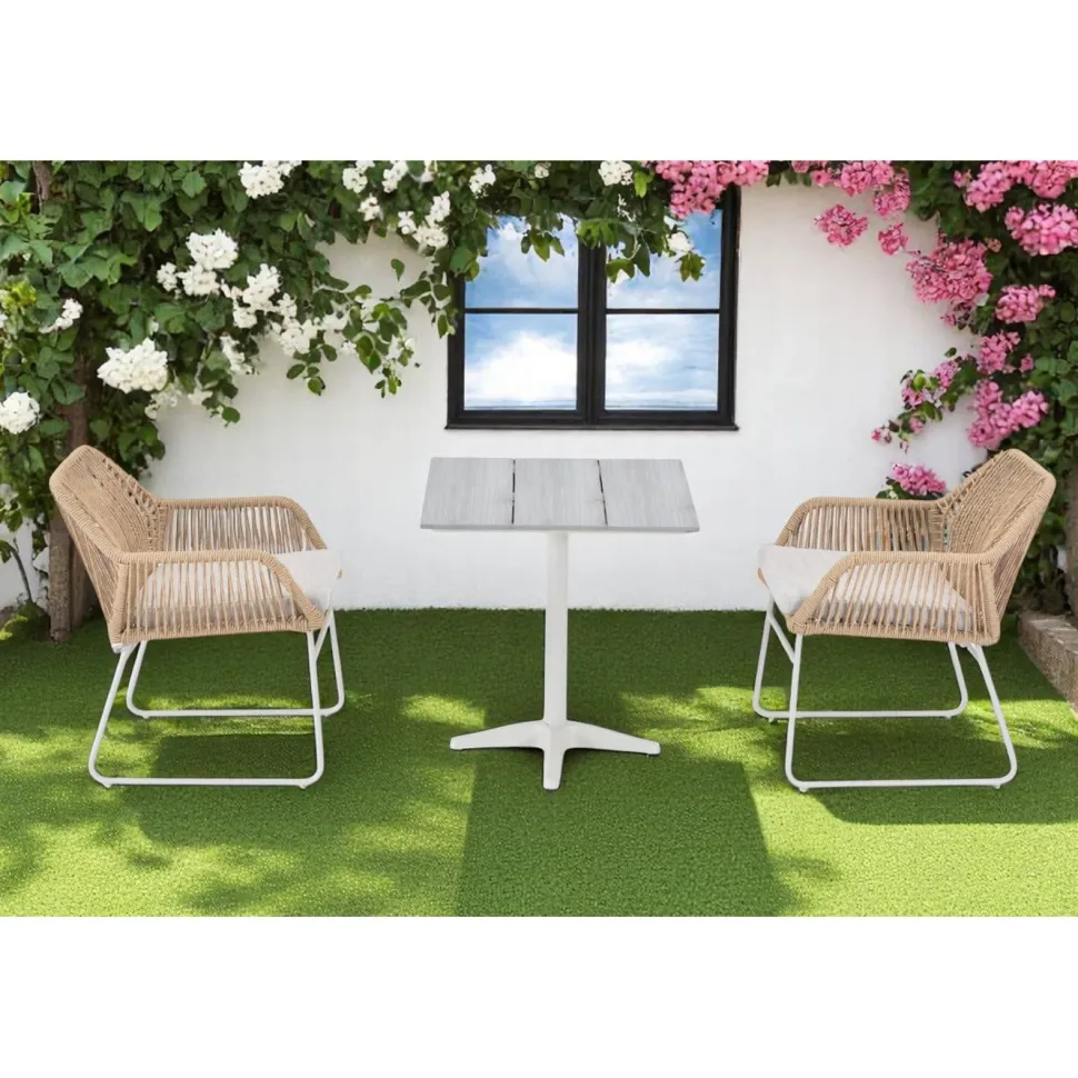 Ruokailuryhmä Baltic Garden Palermo pöytä, 70 cm, 2 kpl Seville tuolia