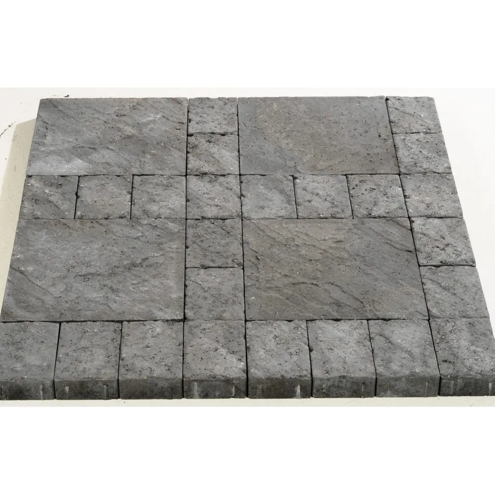 Rustiikkilaatta Rudus 418x418x60mm musta