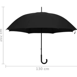 Sateenvarjo musta 130 cm