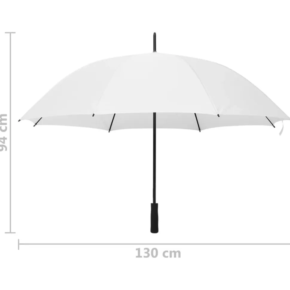 Sateenvarjo valkoinen 130 cm