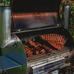Savustusgrilli GrillSymbol Smoky Beast Silver, 65x165x160cm