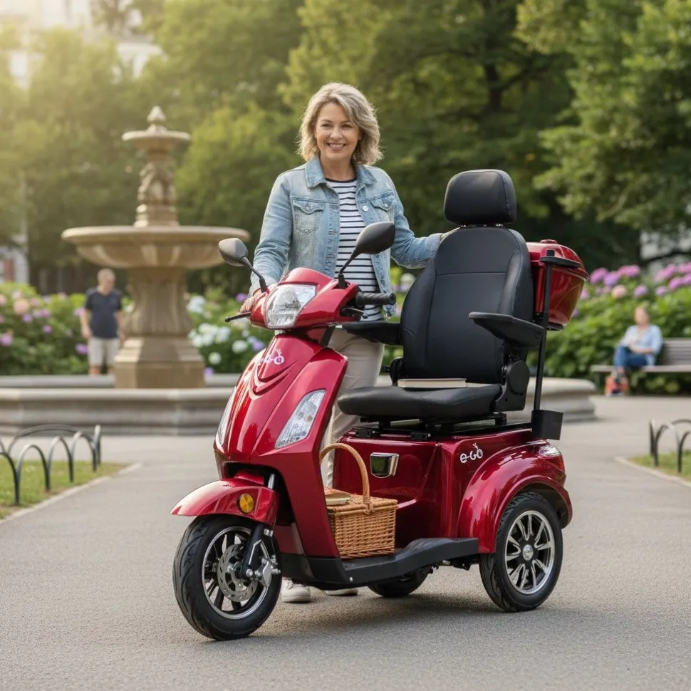 Senioriskootteri E-go Onni, 2x20Ah akuilla