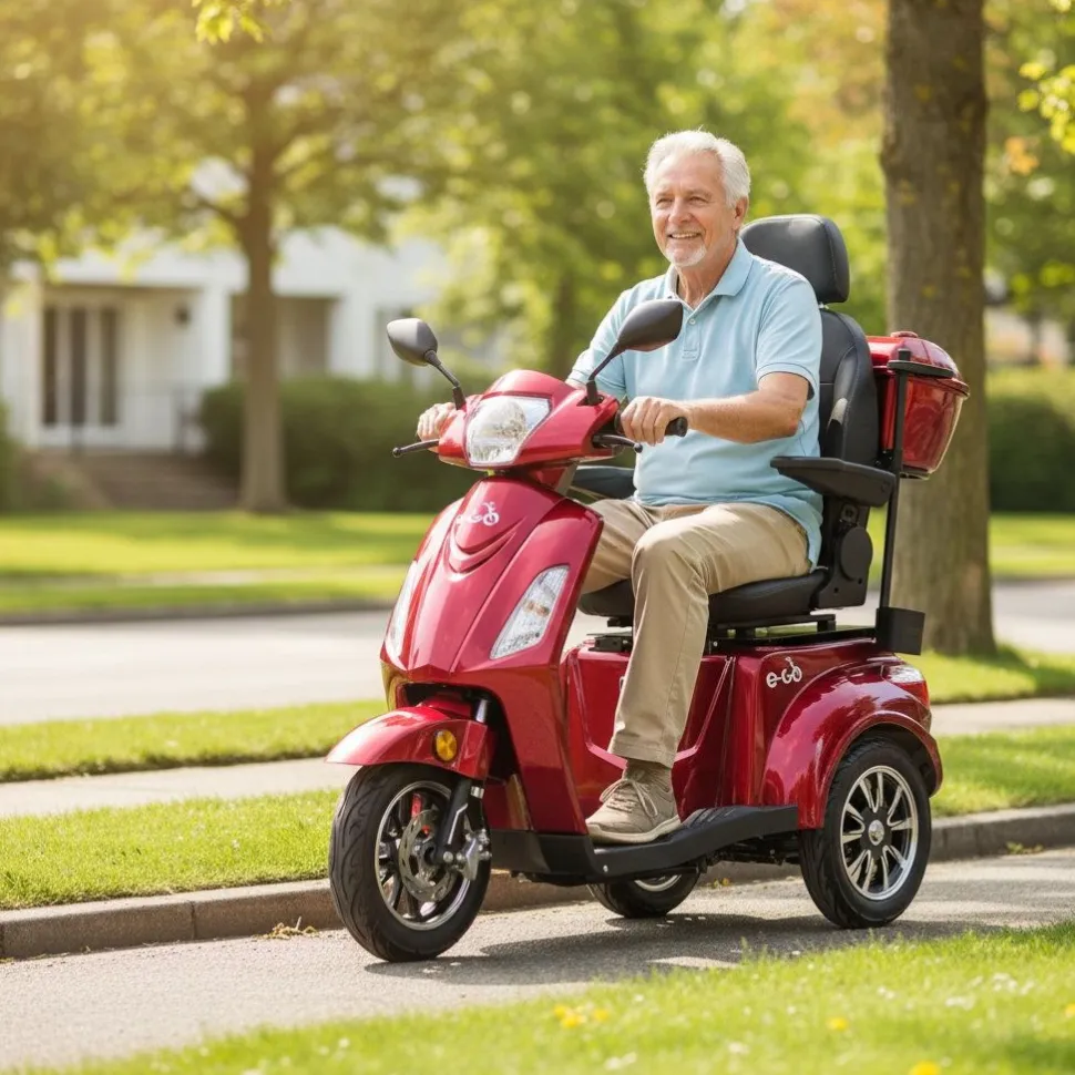 Senioriskootteri E-go Onni, 2x20Ah akuilla