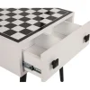 Shakkipöytä Linento Furniture Chesso, 50x50cm, musta/valkoinen