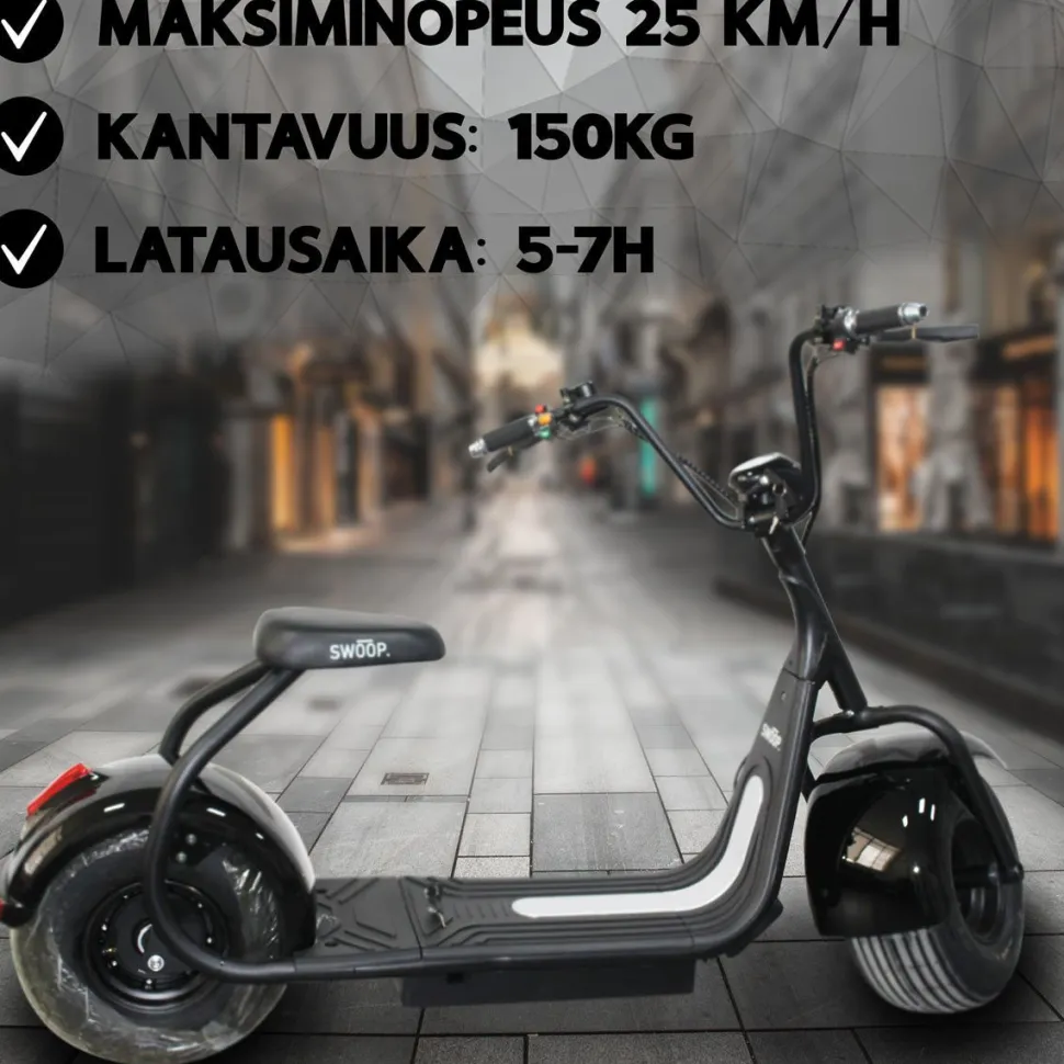 Sähkömopo Swoop Cruiser N2 1000W eri värejä