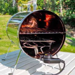 Sähkösavustin Kobe 1100W termostaatti 57 x 26 x 41 cm ruostumaton teräs