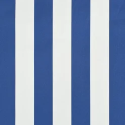 Sisäänkelattava markiisi 250x150 cm sininen ja valkoinen