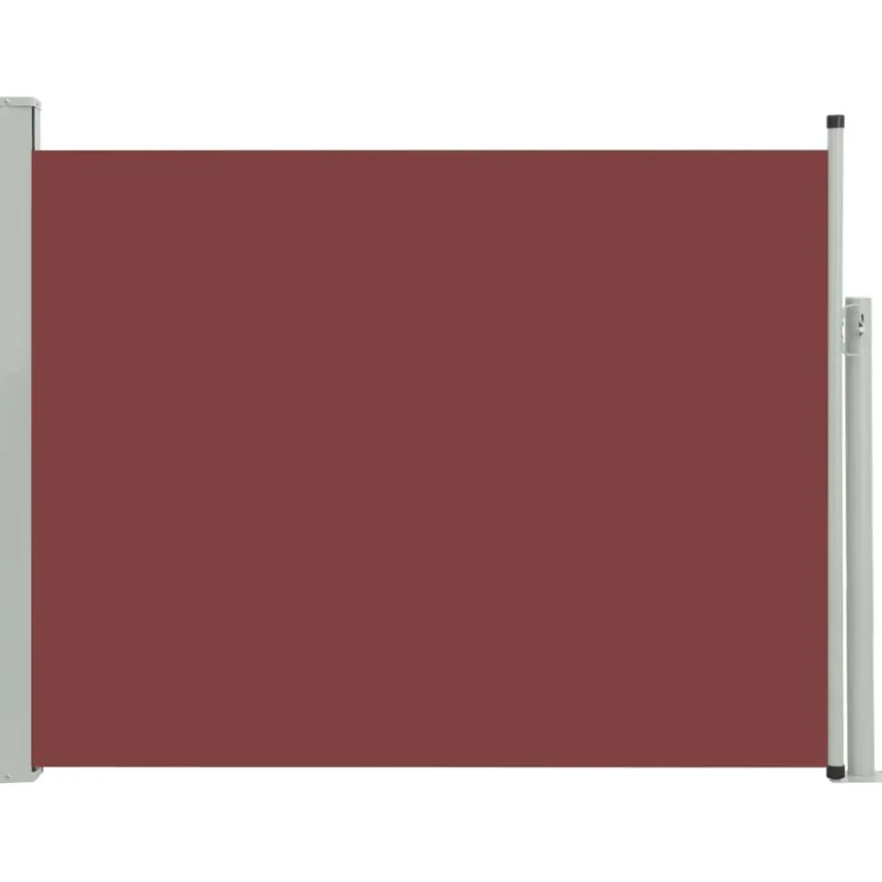 Sisäänvedettävä terassin sivumarkiisi 140x500 cm ruskea