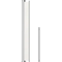 Sisäänvedettävä terassin sivumarkiisi 200x500 cm kerma