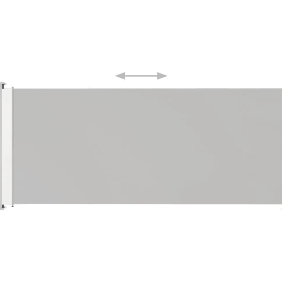 Sisäänvedettävä terassin sivumarkiisi 200x500 cm kerma
