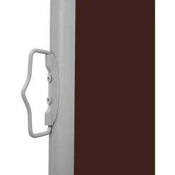 Sisäänvedettävä terassin sivumarkiisi 600x160 cm ruskea