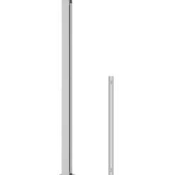 Sisäänvedettävä terassin sivumarkiisi 200x500 cm musta