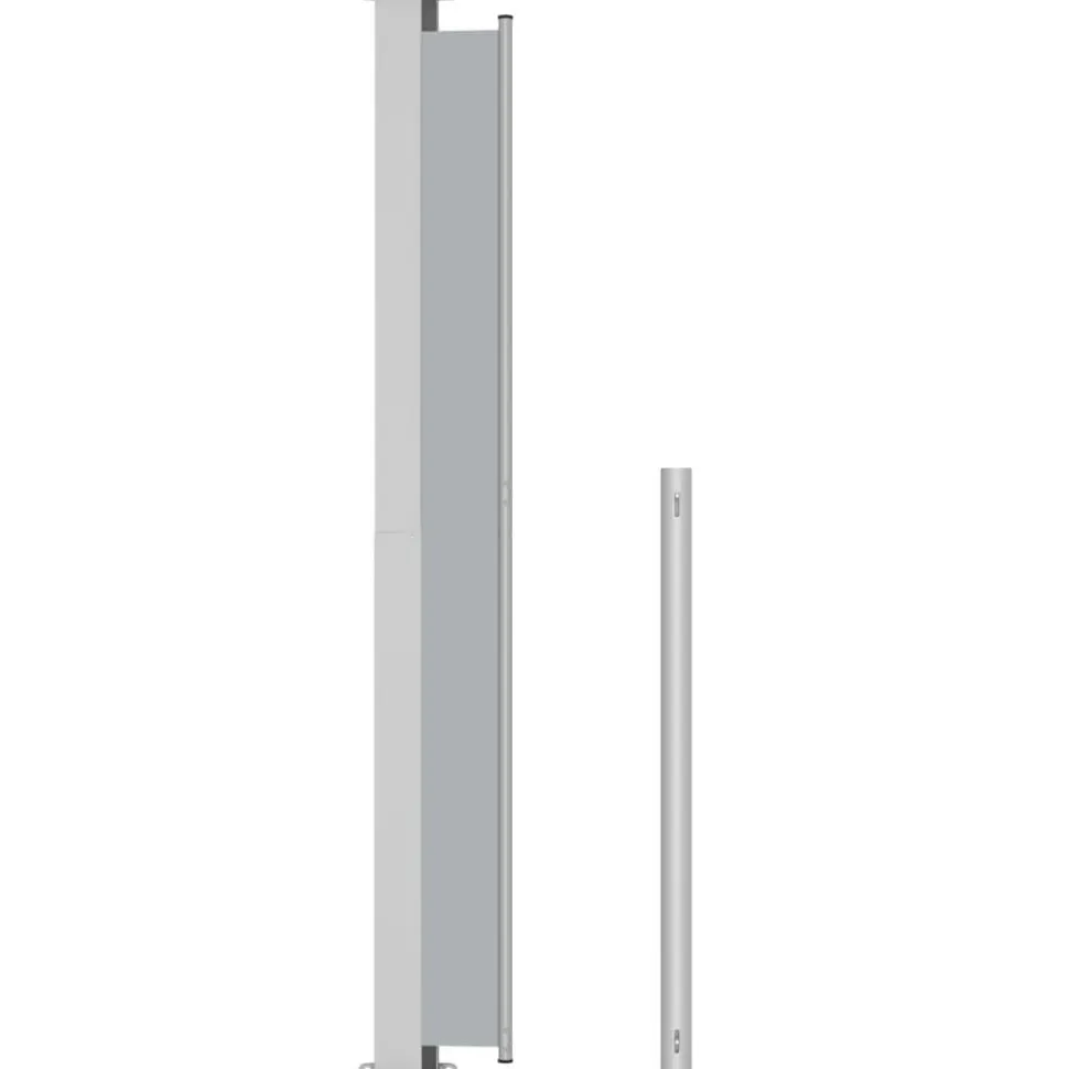 Sisäänvedettävä terassin sivumarkiisi 220x500 cm antrasiitti