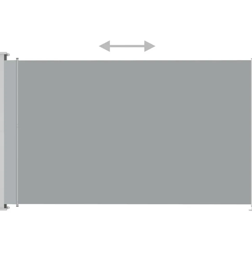 Sisäänvedettävä terassin sivumarkiisi 200x300 cm antrasiitti