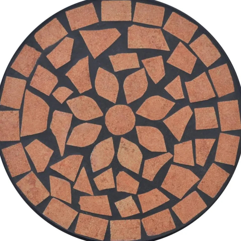 Sivupöytä/kasviteline mosaiikki terrakotta (41127)