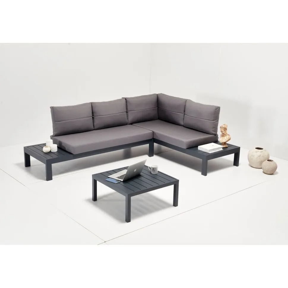 Sohvaryhmä Linento Garden Verona Alm, 3-istuttava, harmaa