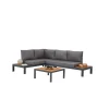 Sohvaryhmä Linento Garden Verona Wood, 4-istuttava, harmaa