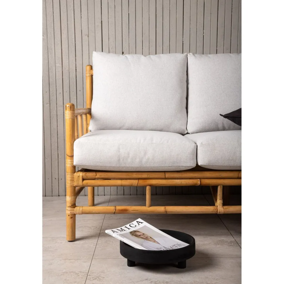 Sohva Venture Home Cane 3:n istuttava bambu/harmaa