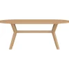 Soikea ruokapöytä Venture Home Kenya, 200x100cm, luonnollinen tiikki
