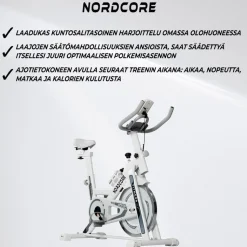 Spinningpyörä Nordcore Core 1300, valkoinen