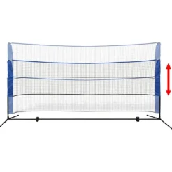 Sulkapalloverkko ja sulkapallot, 300x155cm