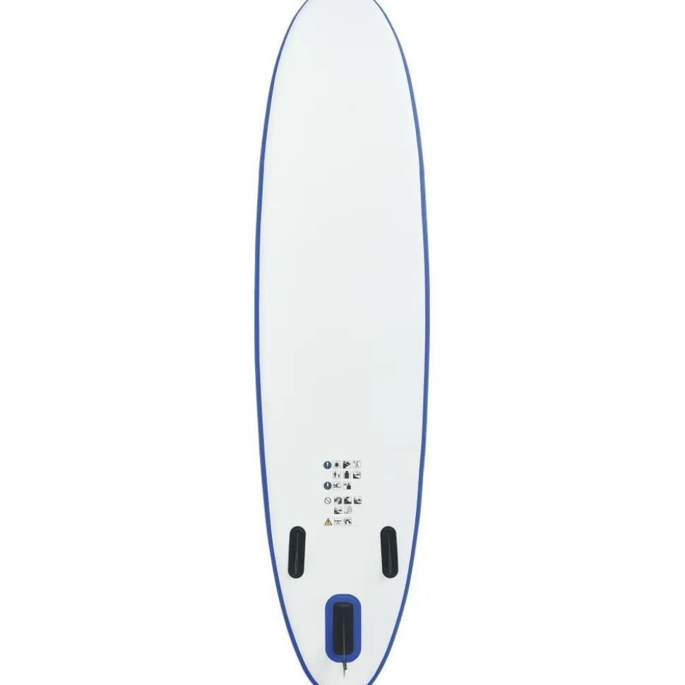 SUP-lautasetti, ilmatäytteinen, 360cm, sininen/valkoinen