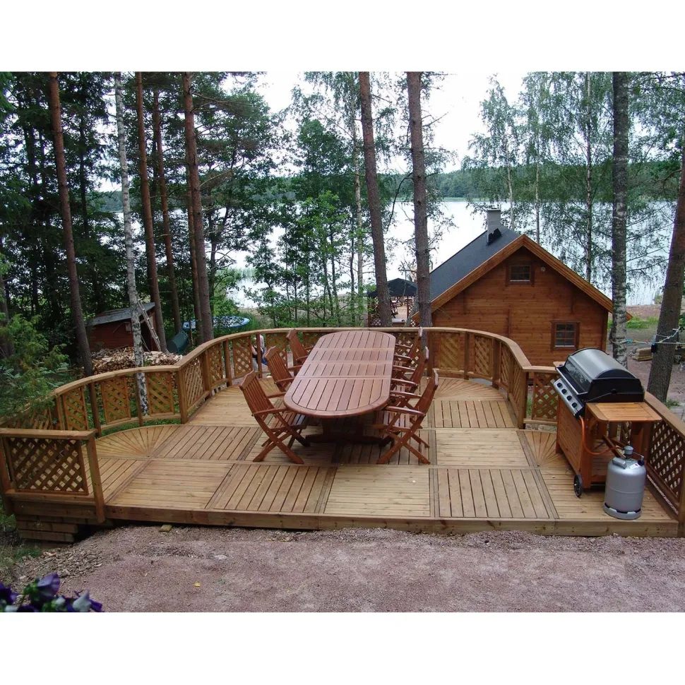 Terassielementti Aitakehys kulma T04 vihreä