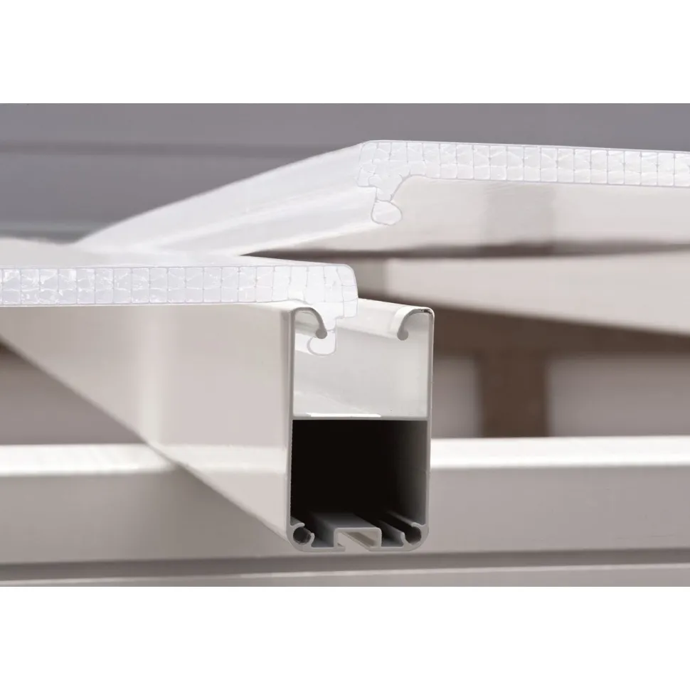 Terassikatos Palram-Canopia Feria 3 x 4,3 m valkoinen/kirkas