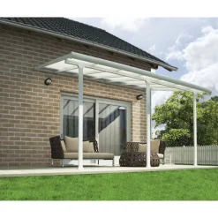 Terassikatos Palram-Canopia Feria 3 x 4,3 m valkoinen/kirkas