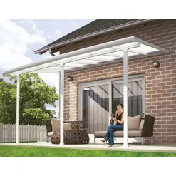 Terassikatos Palram-Canopia Feria 3 x 4,3 m valkoinen/kirkas
