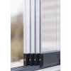 Terassilasitus Vivalon Avara pariovi, puitteeton 4-osainen, 2000-4760mm leveään aukkoon, kirkas lasi