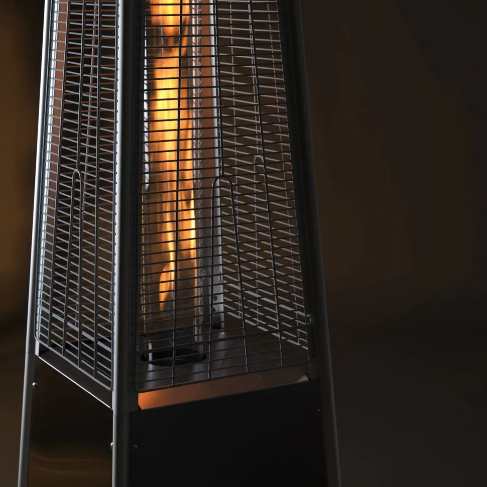 Terassilämmitin Fornorth Pyramid, 13kW kaasukäyttöinen, rosteri