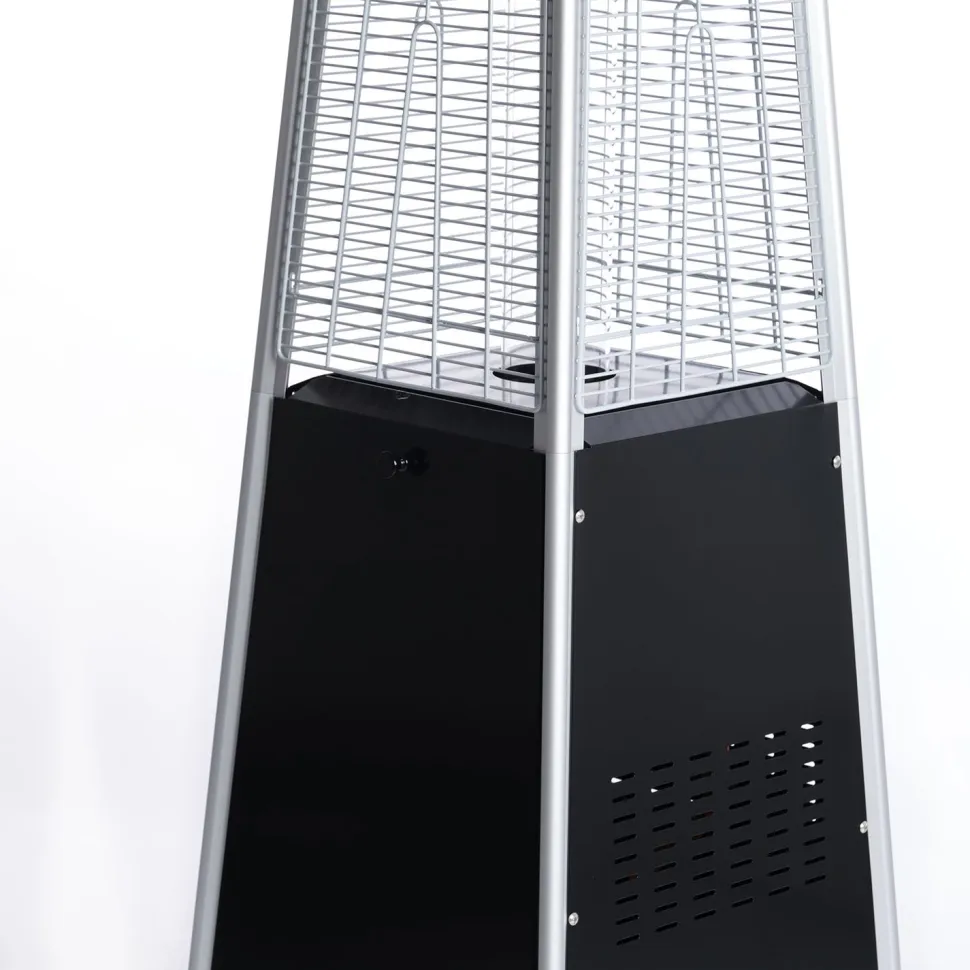 Terassilämmitin Fornorth Pyramid, 13kW kaasukäyttöinen, rosteri