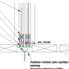 Terassin lasiliukuovi Keraplast 3-os. 2100x2870mm, kirkas/valkoinen, sisäpuolinen nuppilukitus