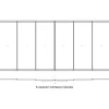 Terassin lasiliukuovi Keraplast, kohtaava malli, 6-osainen, kirkas lasi, mittatilaus