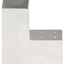 Tolppaliitin L-muoto galvanoitu metalli 81x81mm