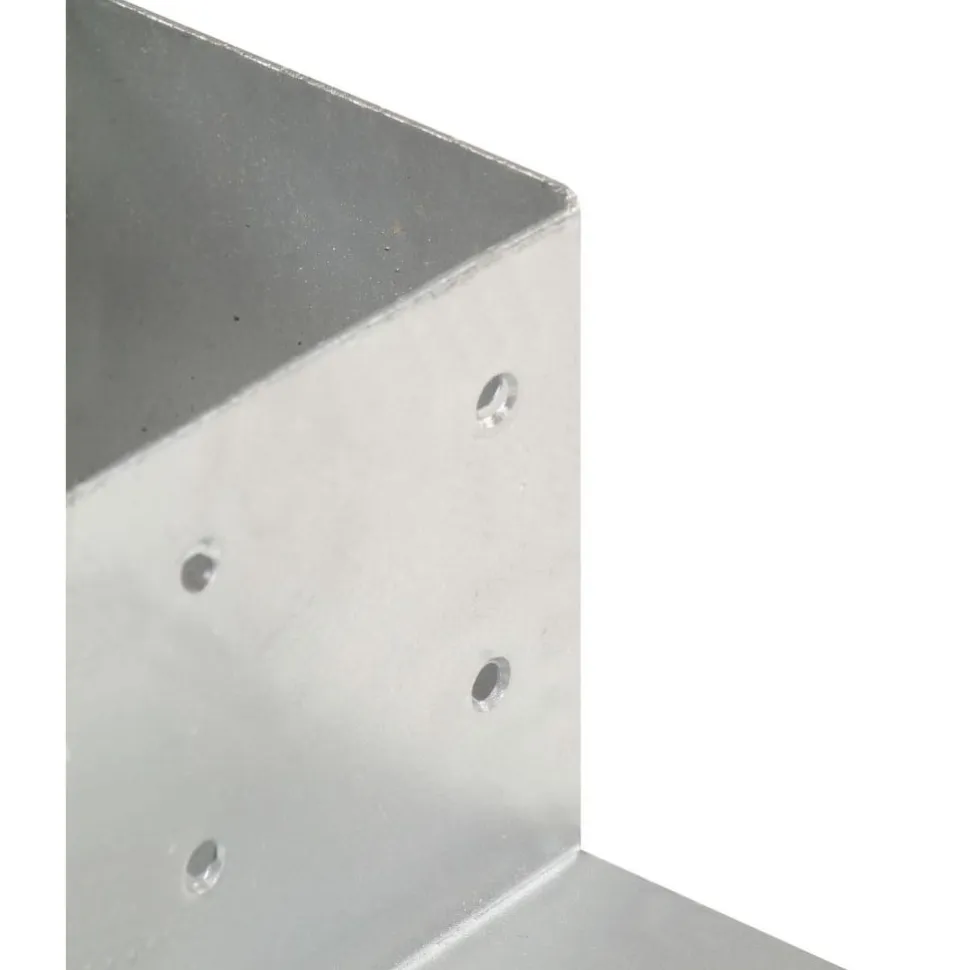 Tolppaliitin L-muoto galvanoitu metalli 81x81mm