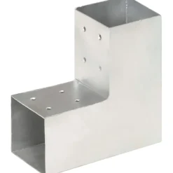 Tolppaliitin L-muoto galvanoitu metalli 81x81mm