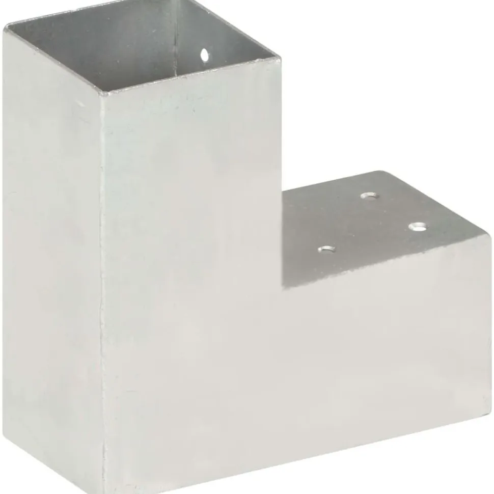 Tolppaliitin L-muoto galvanoitu metalli 81x81mm