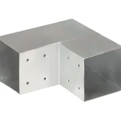 Tolppaliitin L-muoto galvanoitu metalli 101x101mm