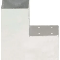 Tolppaliitin L-muoto galvanoitu metalli 91x91mm